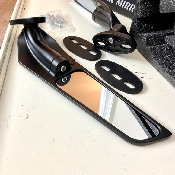 Modified Motorcycle Rearview Mirror,1 Pair Adjustable Rotating Side Mirrors - Picture 8 of 14